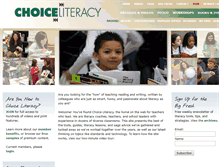 Tablet Screenshot of choiceliteracy.com